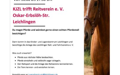 KJZL trifft Reiterhof – Ein schönes gemeinsames Projekt